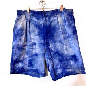 Polo Ralph Lauren Golf Shorts Tie Dyed Size 38 Walking Royal Blue